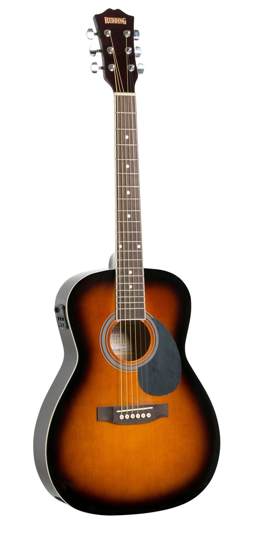 Redding | RED34ETS | 3/4 Electric/Acoustic Travel Guitar | Tobacco Sunburst Redding | RED34ETS | 3/4 Electric/Acoustic Travel Guitar | Tobacco Sunburst